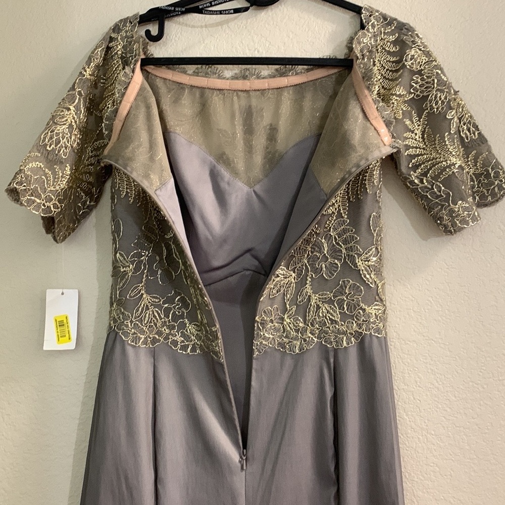 NWT TADASHI SHOJ WINSTON OFF-THE.
SHOULDER TAFFETA GOWN - Picture 15 of 16